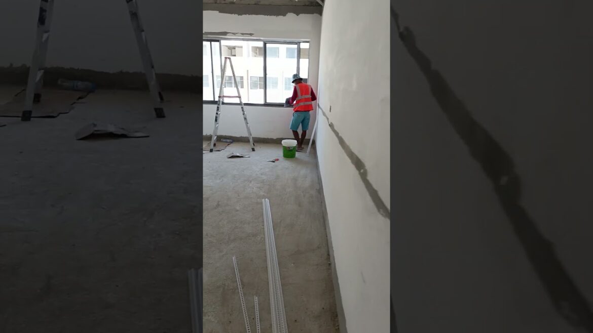 Coating work first layer on second floor #02#constuction #buildingdesign #architectual #homedesign Coating work first layer on second floor #02#constuction #buildingdesign #architectual #homedesign