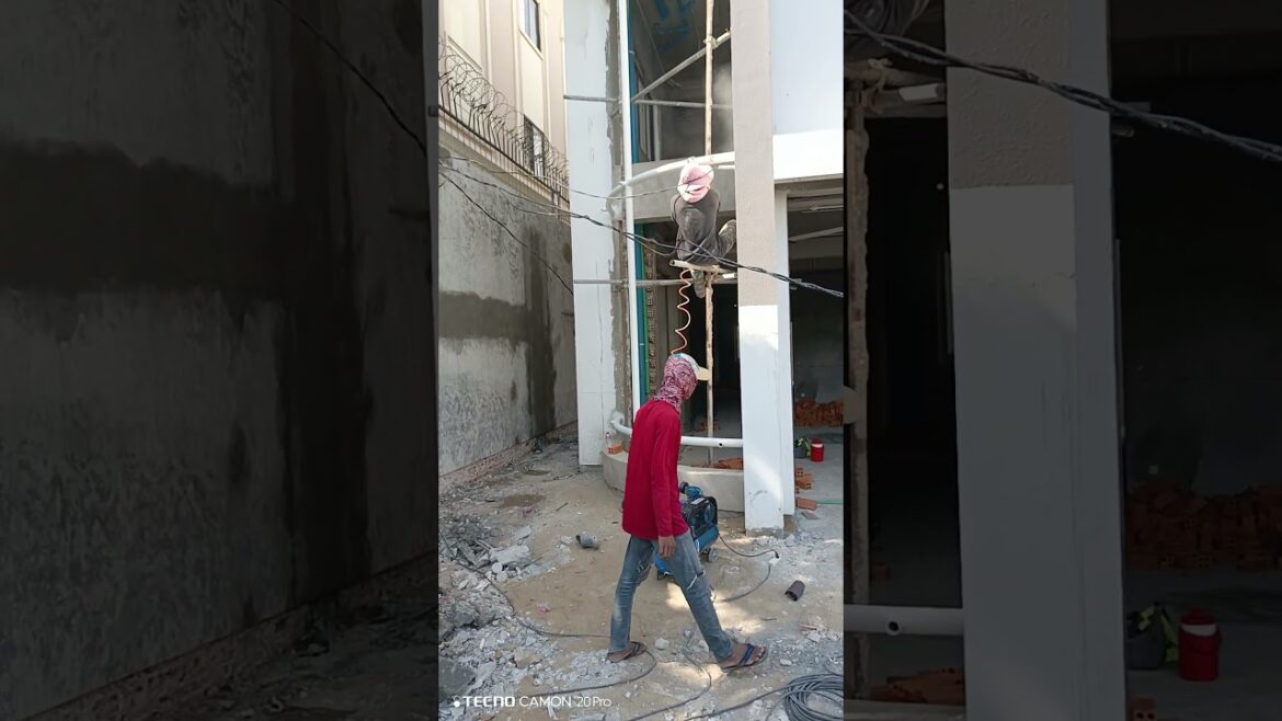 Spray to painting work#interiordesign #architect #constuction #excavator #building #homemadefood