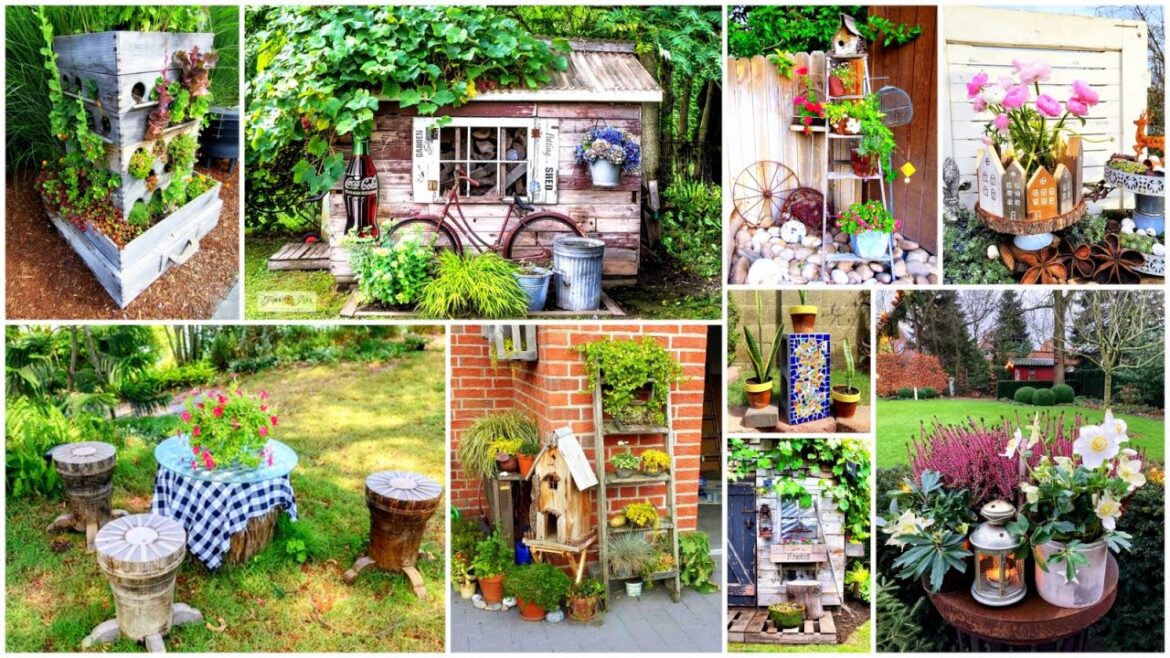 Garden Decorating Ideas on a Budget | Cheap Garden Accents | Inexpensive garden Ideas | Styled Life