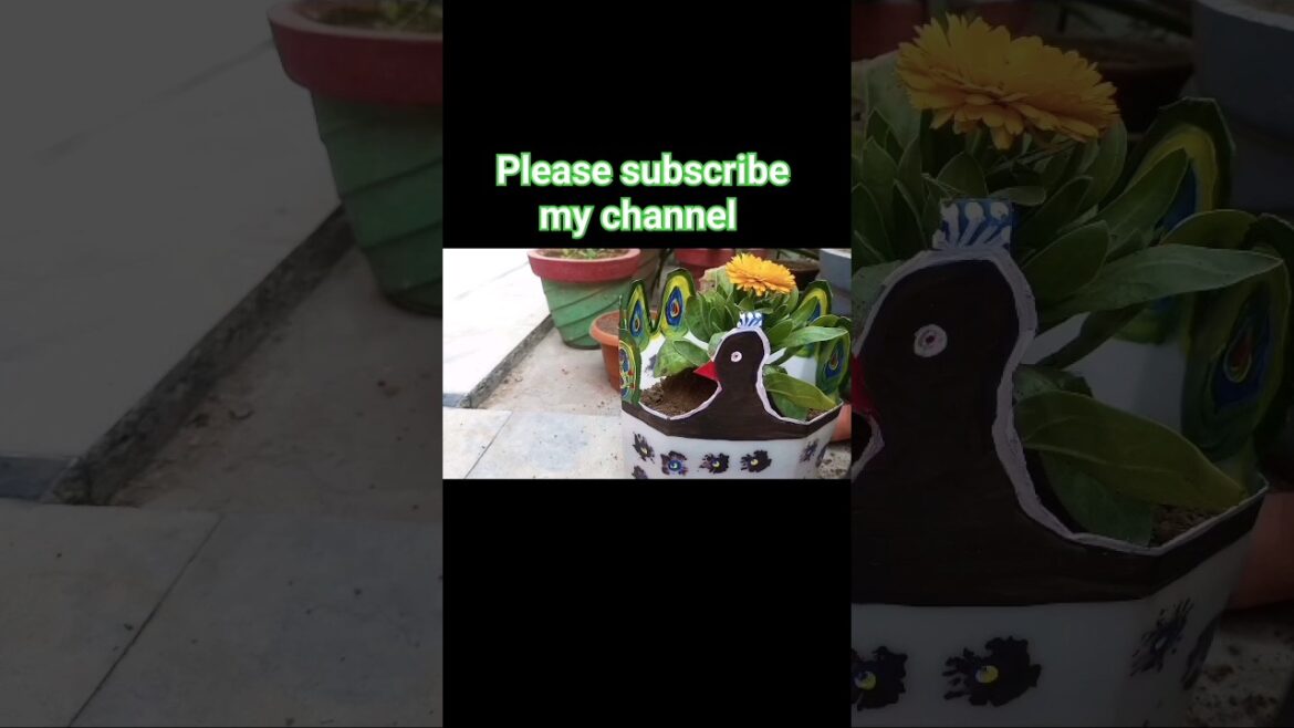 plastic container se banaye beautiful flower pot 🌺#jiyagarden #shorts #diy #gardening plastic container se banaye beautiful flower pot 🌺#jiyagarden #shorts #diy #gardening