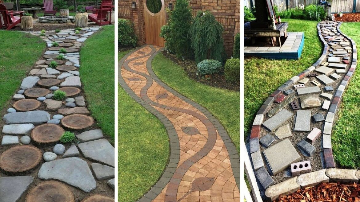 54 Backyard Pathway Ideas for an Outdoor Oasis | garden ideas