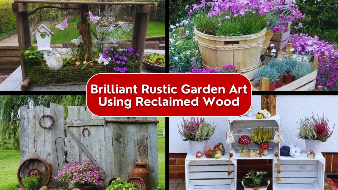 Brilliant Rustic Garden Art Ideas using old doors, windows and crates Brilliant Rustic Garden Art Ideas using old doors, windows and crates