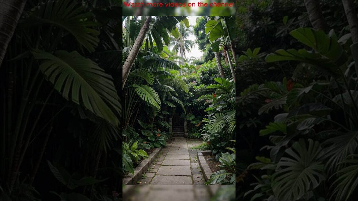 Tropical garden design #2 | Tropical style backyard landscape #garden #beautiful #homedesign