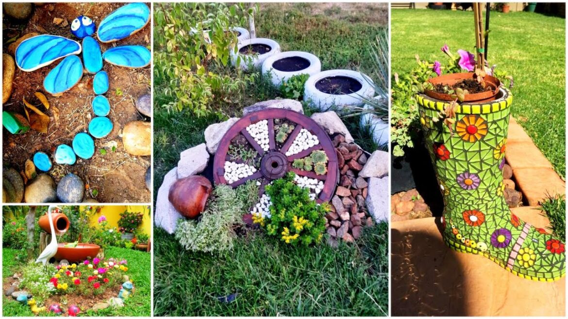 Latest Garden Decor Accents for Outdoor Spaces! Garden Ideas from Old things