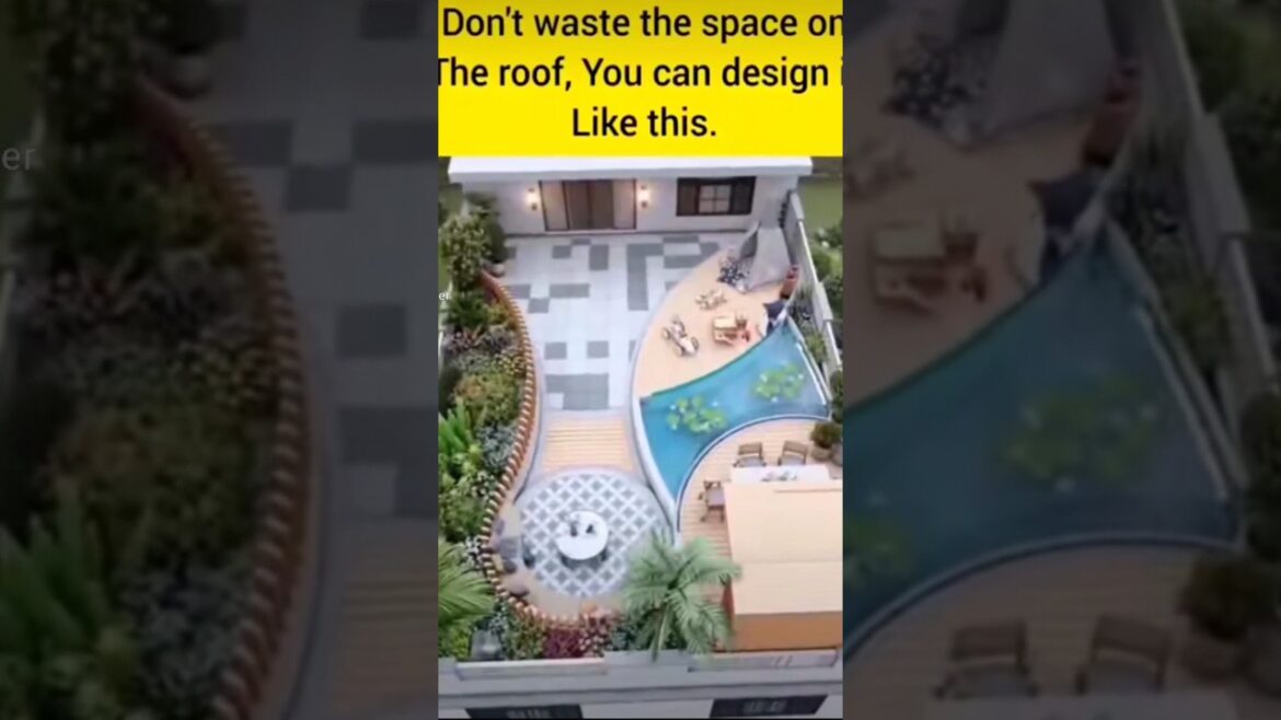 Rooftop Garden Design Ideas | Exteriora Rooftop Terrace Pergola #rooftop #roof  #ytshorts #shots