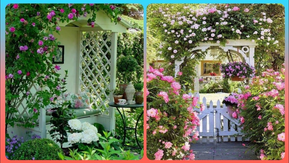 Mind Blowing Garden Flower Arbor Ideas - Cenador de metal para jardín