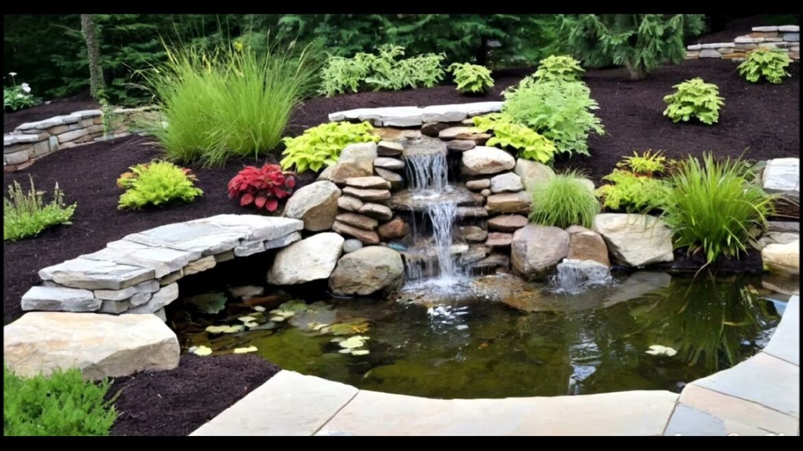 Natural waterfall Pond #ponds #design