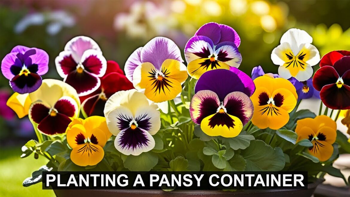 Planting an Edible Pansy and Greens Container Garden