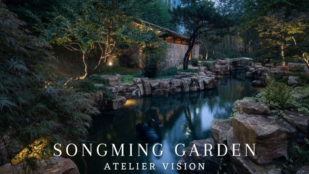 Garden Design With Overall Layout Based On U Shaped Water System Garden Design With Overall Layout Based On U Shaped Water System