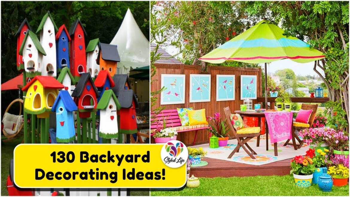 Ideas to Decorate Backyards with old things! 130 inspirations and garden decorating ideas