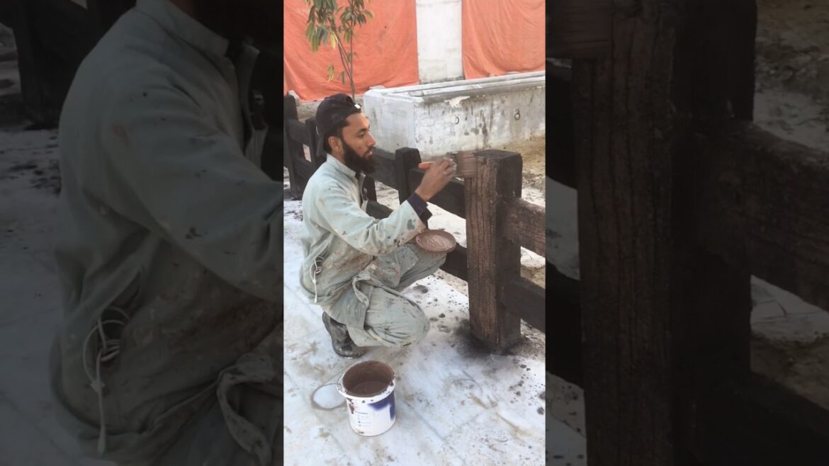 Unique garden boundary wall grill design Garden Design Islamabad #interiordesign wooden grill design