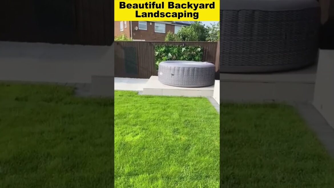 Beautiful Backyard Landscaping #shorts #viral #beautiful #backyard #landscaping