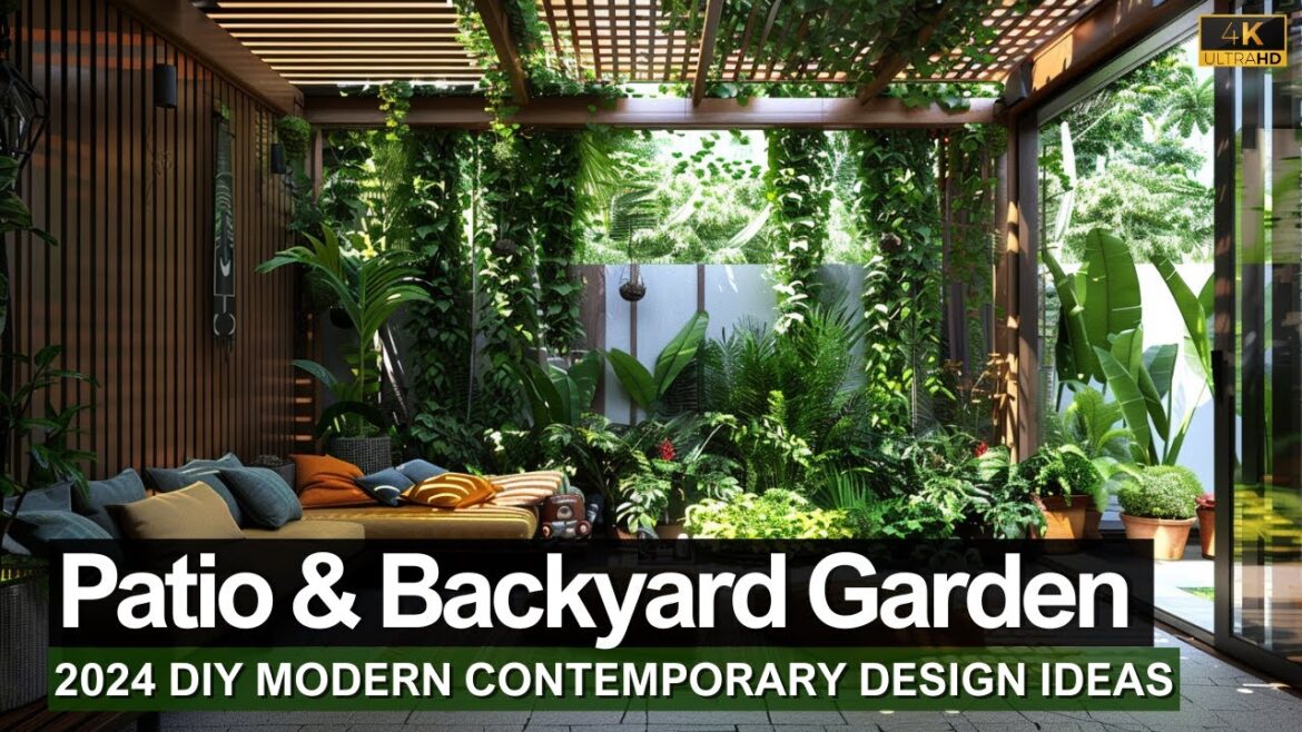 2024 DIY Modern Patio & Backyard Garden Designs: Build Your Dream Outdoor Living Space!