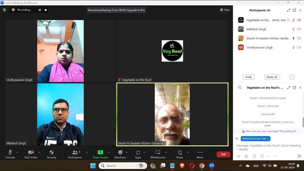 Vegetable Gardening की basics:@VegRoof Community Meeting: 11 February 2024 #kitchengarden #gardening