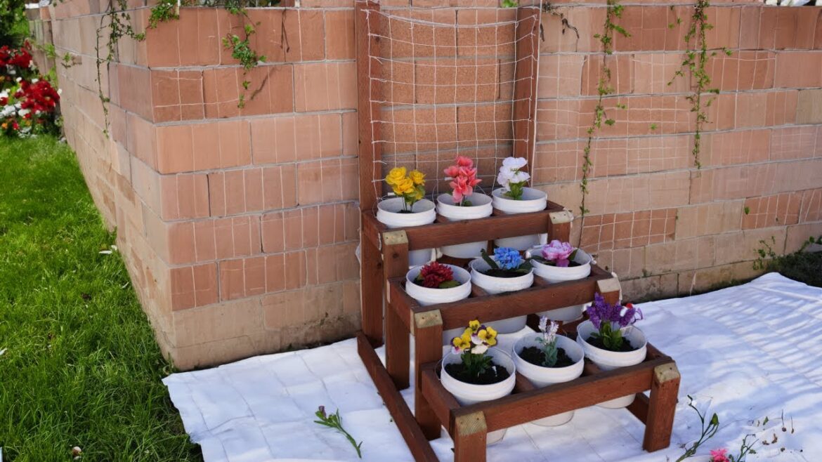 DIY Raised Pots Container Garden