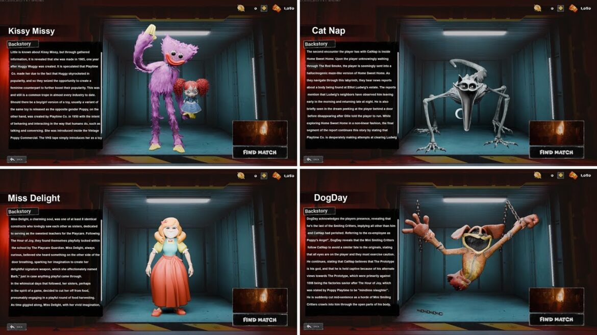 Project: Playtime - Select Menu All New Bosses Poppy Playtime Chapter 3