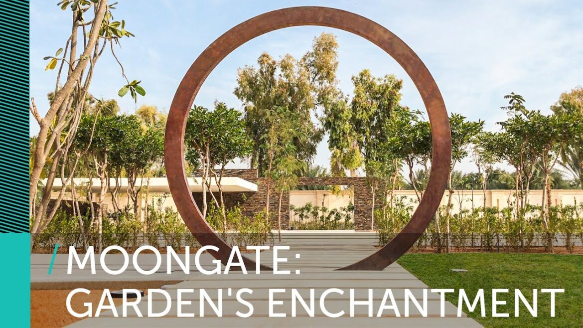 Enchanted Portal: 'Moongate' Landscape Sculpture Uncovered | Copper Garden Design Art Feature]