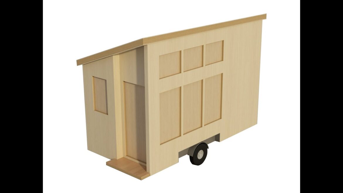 8’ x 16’ Tiny House On Wheels Plans DIY Home Shell Garden Room