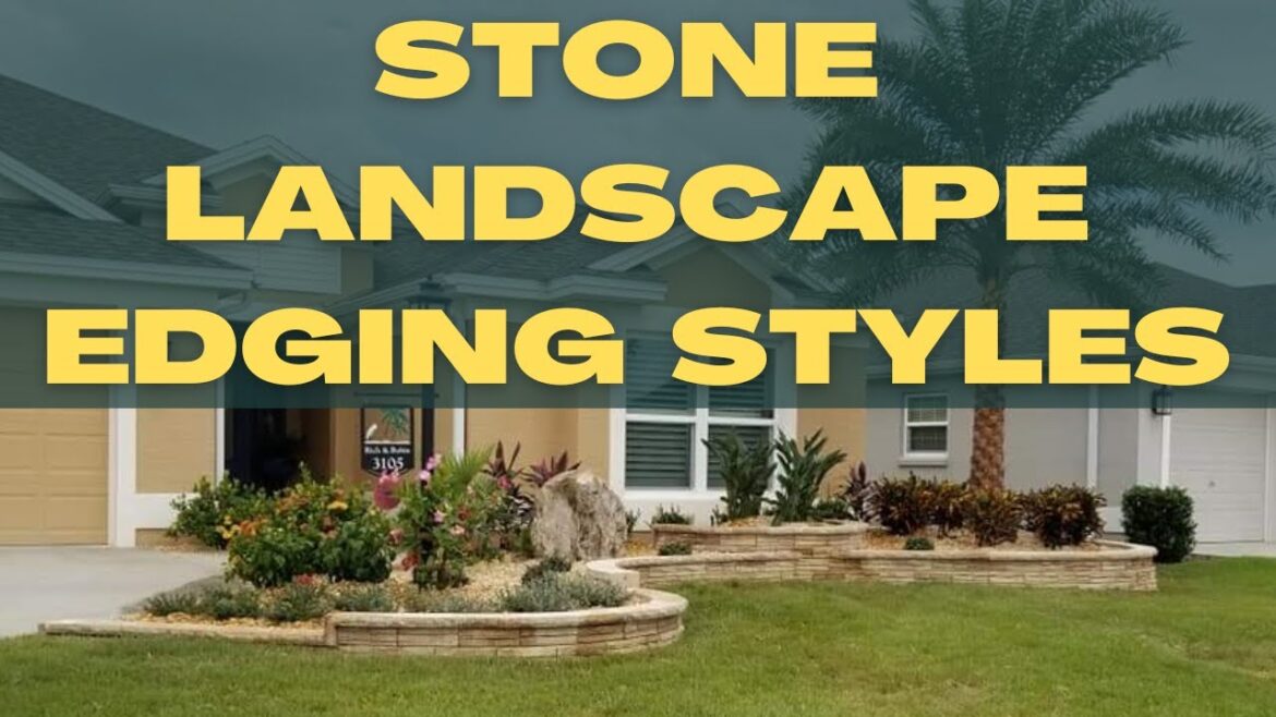 Landscape Edging Ideas  -  Stone Retainung Wall | Garden Bed Edging Ideas For Front Yard