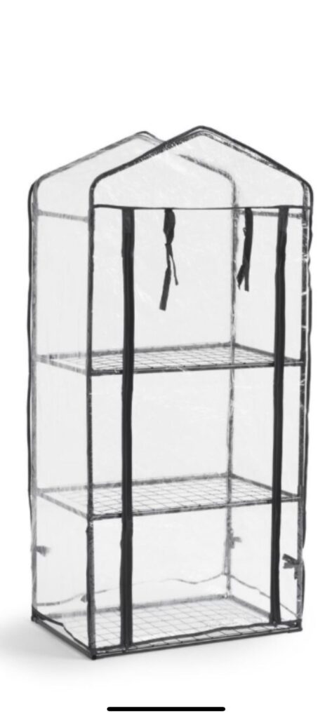 Heat up plastic greenhouse