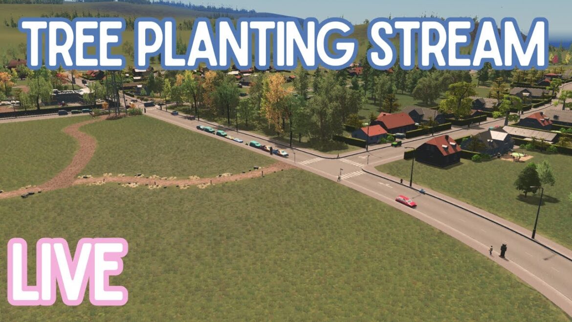 Trees and chatting in Cider River | Cities Skylines