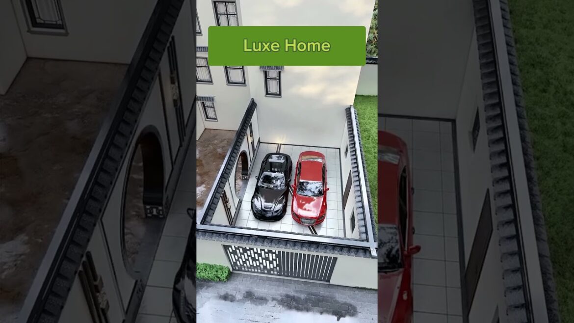 Cottage garden design with parking| #shorts #shortsfeed #3danimation