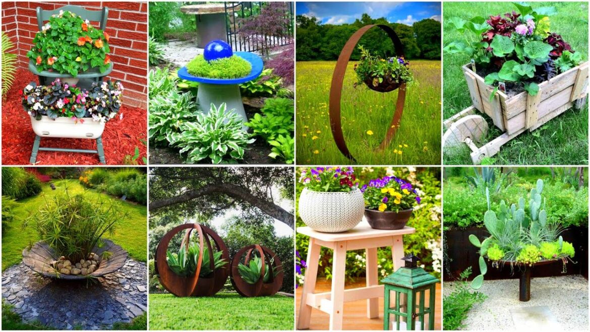 Latest Garden Container Ideas for Wonderful Backyard, Lawn, Cottage, Patio, Porch! 80 Garden Ideas