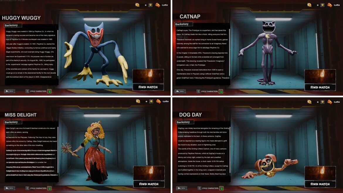 Project: Playtime - Select Menu All Bosses Poppy Playtime Chapter 3