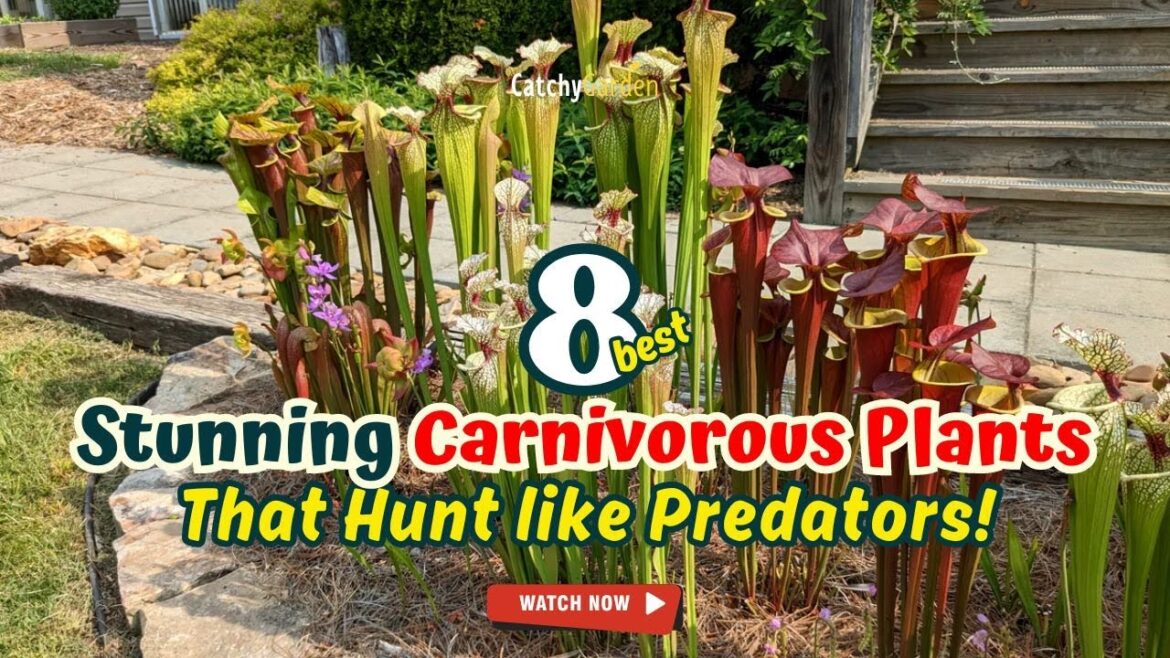 Top 8 Stunning Carnivorous Plants That Hunt like Predators! 🌺🌿💀 // Gardening Ideas