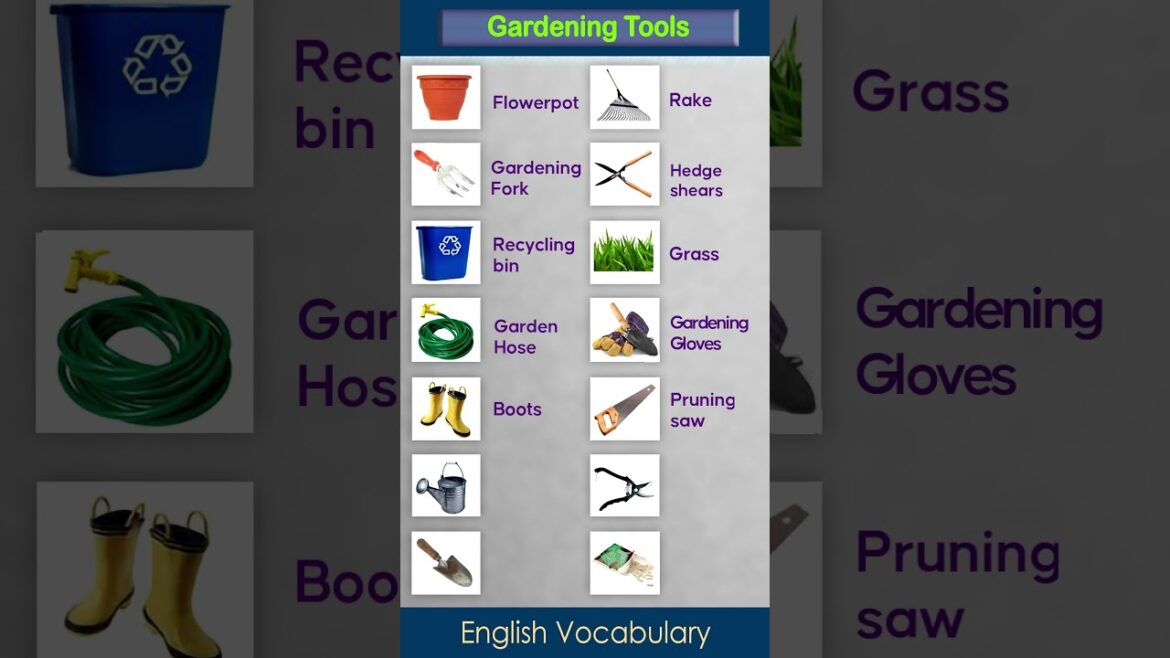 ✅learning vocabulary english🔥Gardening tools vocabulary#shorts #vocabulary #english