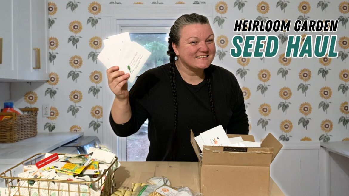 Heirloom Seed Haul Unboxing 2024 (garden plans & seed varieties we are planting, lessons learned)