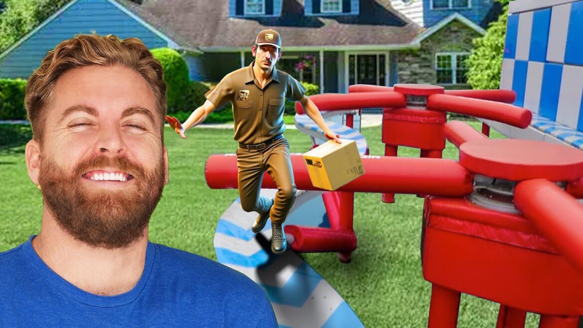 Front Yard Delivery Driver Maze 1.0- Ninja Warrior Course Front Yard Delivery Driver Maze 1.0- Ninja Warrior Course