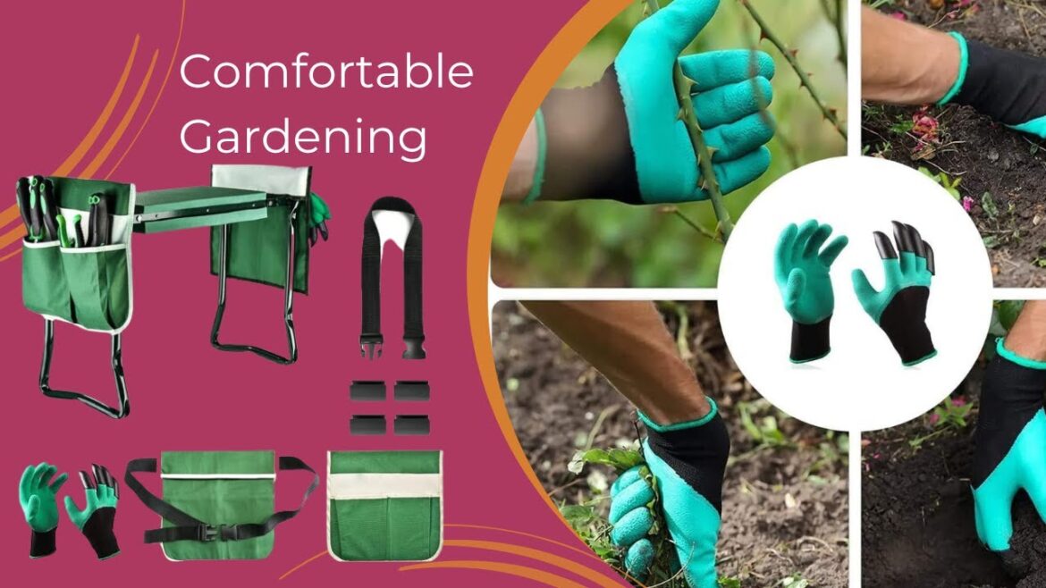 Garden Kneeler and Seat  Gardener's Dream Companion  | Comfortable Gardening