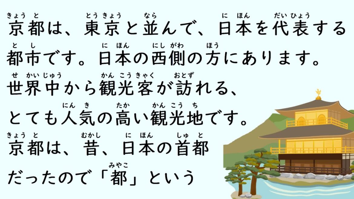 1 Hour Simple Japanese Listening - Japan Tourist Attractions