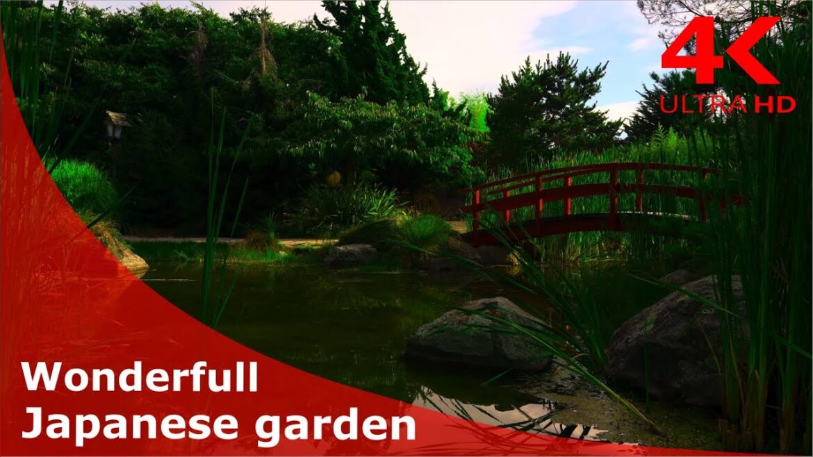 Power of Nature: Exploring the Beauty of Japanese Garden with bridge