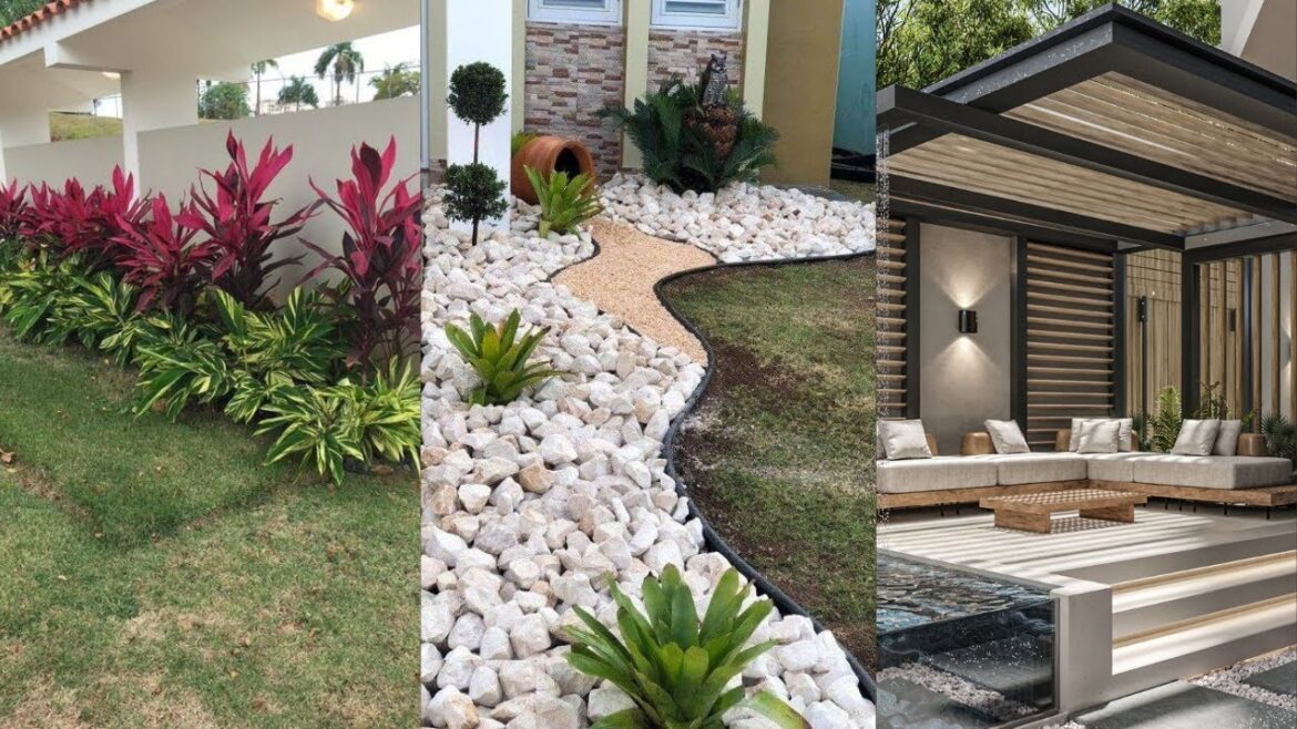 40+ Modern Front Yard Landscaping Ideas for Home | Discover Creative Small Backyard Ideas.
