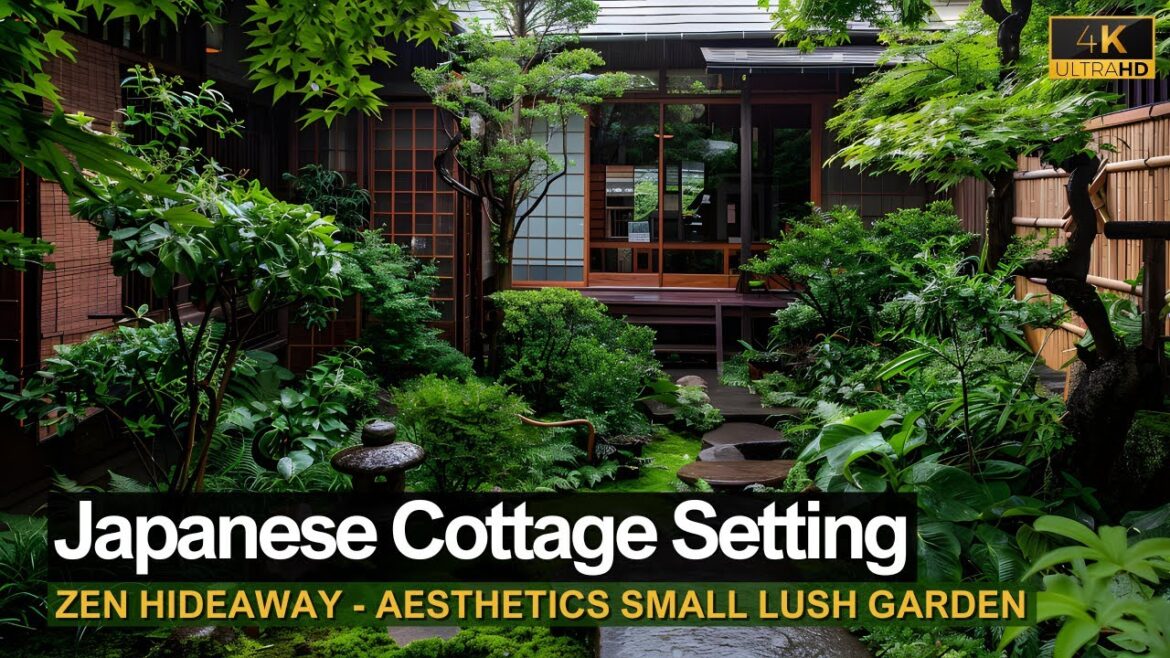 Zen Hideaway: Embracing Japanese Lush Garden Aesthetics in a Small Cottage Setting Zen Hideaway: Embracing Japanese Lush Garden Aesthetics in a Small Cottage Setting