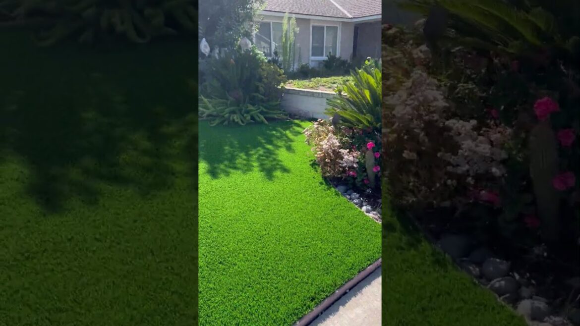 Front Yard Transformation - From Dirt To Artificial Turf
