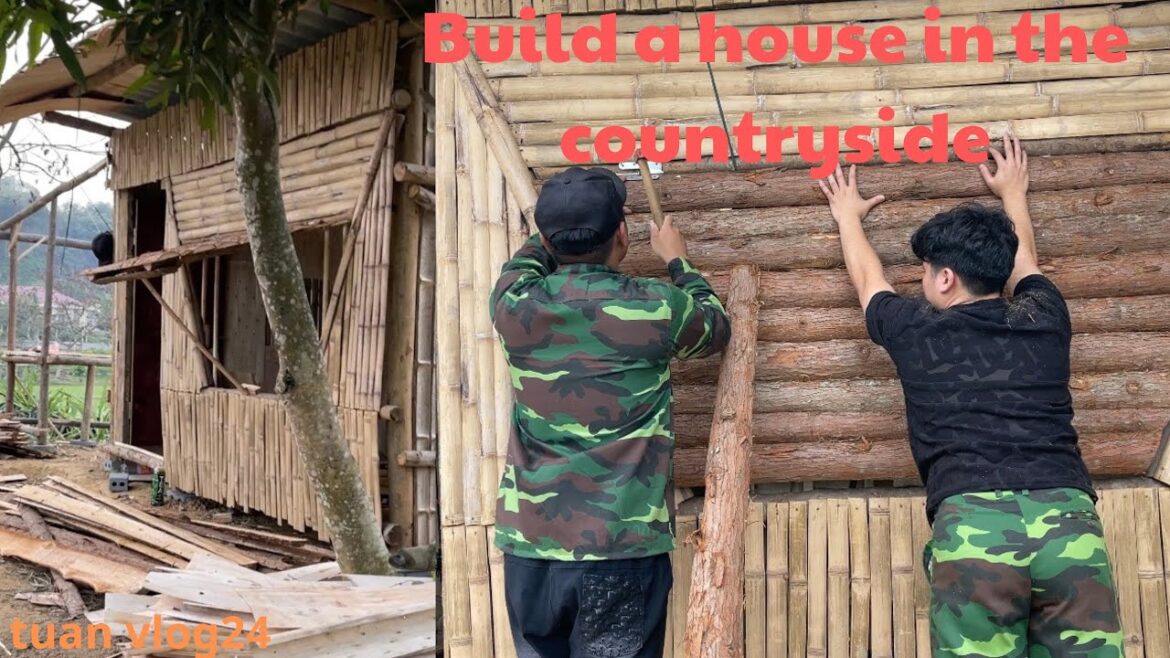 100 Days of Building a Bamboo House - Vegetable Gardening and Fish Pond | part1| tuan vlog24