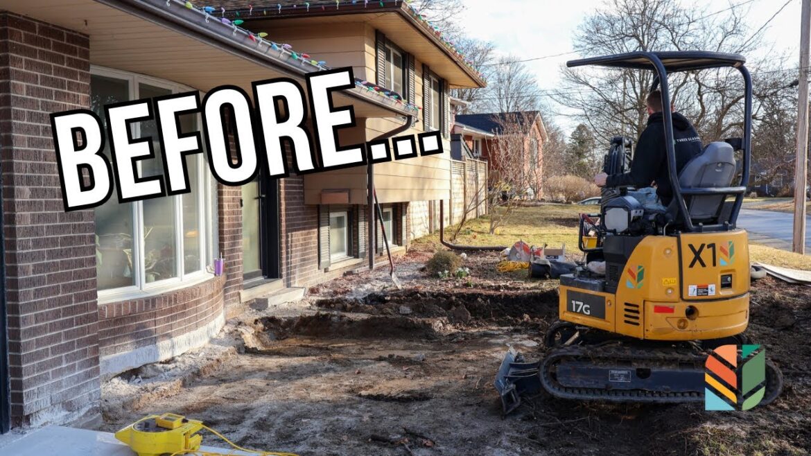 Interlock Patio Install! New Front Yard Landscape Makeover