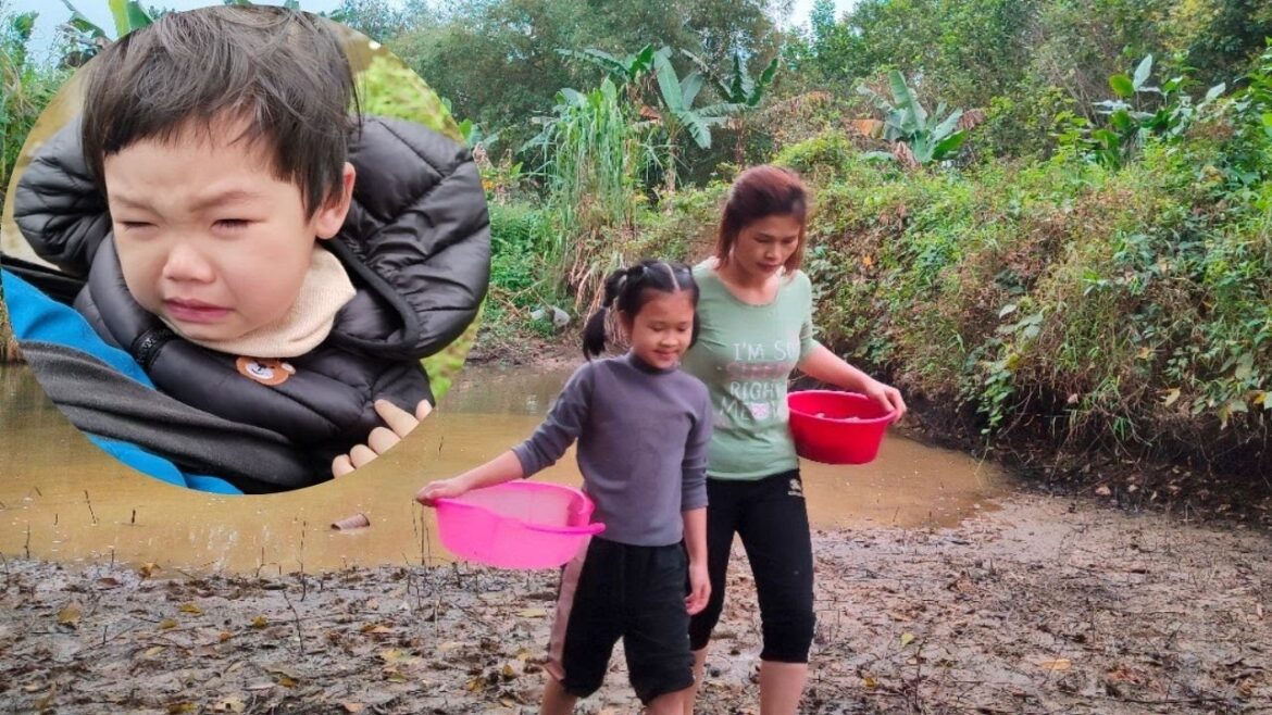 The poor single mother and the homeless girl vegetable Gardening – Harvest clams goes to market sell The poor single mother and the homeless girl vegetable Gardening - Harvest clams goes to market sell