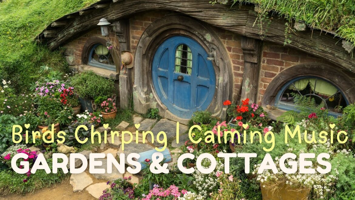 Relaxing Nature ~ Vintage Gardens | Rustic Cottages | Birds Chirping | Calming & Soothing Music