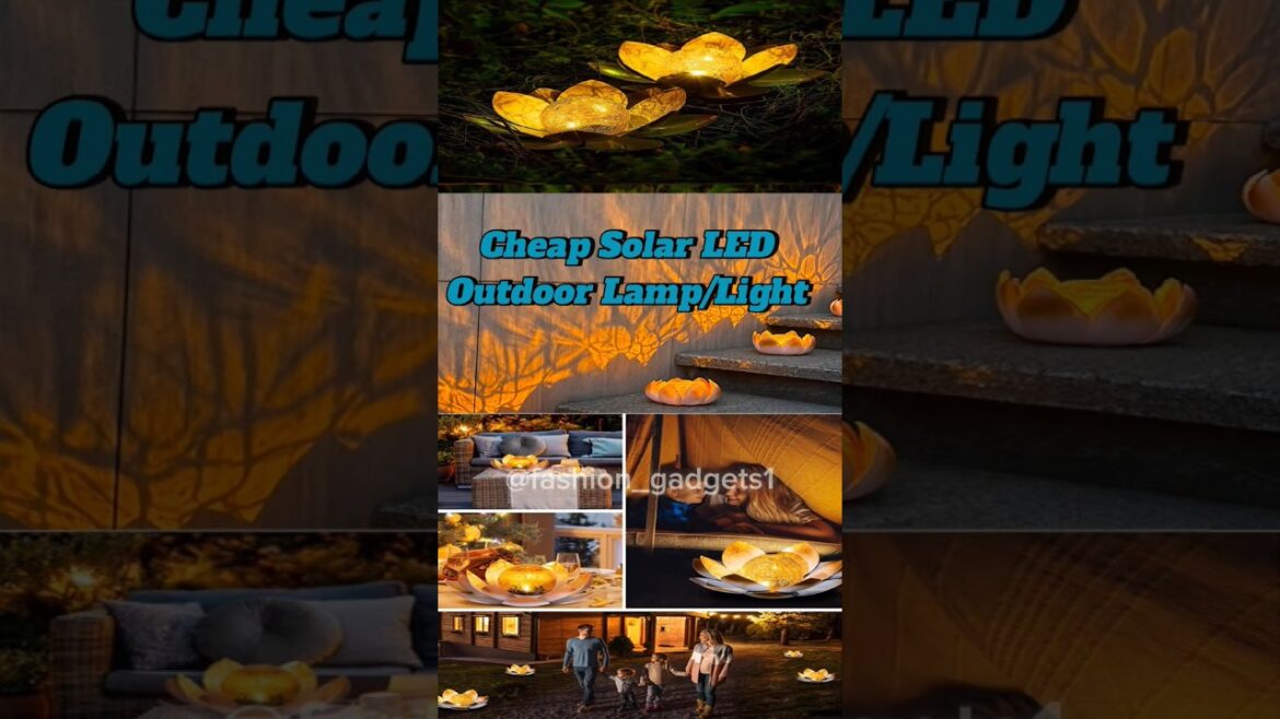 Outdoor Waterproof Solar LED light | Solar Lamp|#viral #ytshorts #light #lamp #solarpower