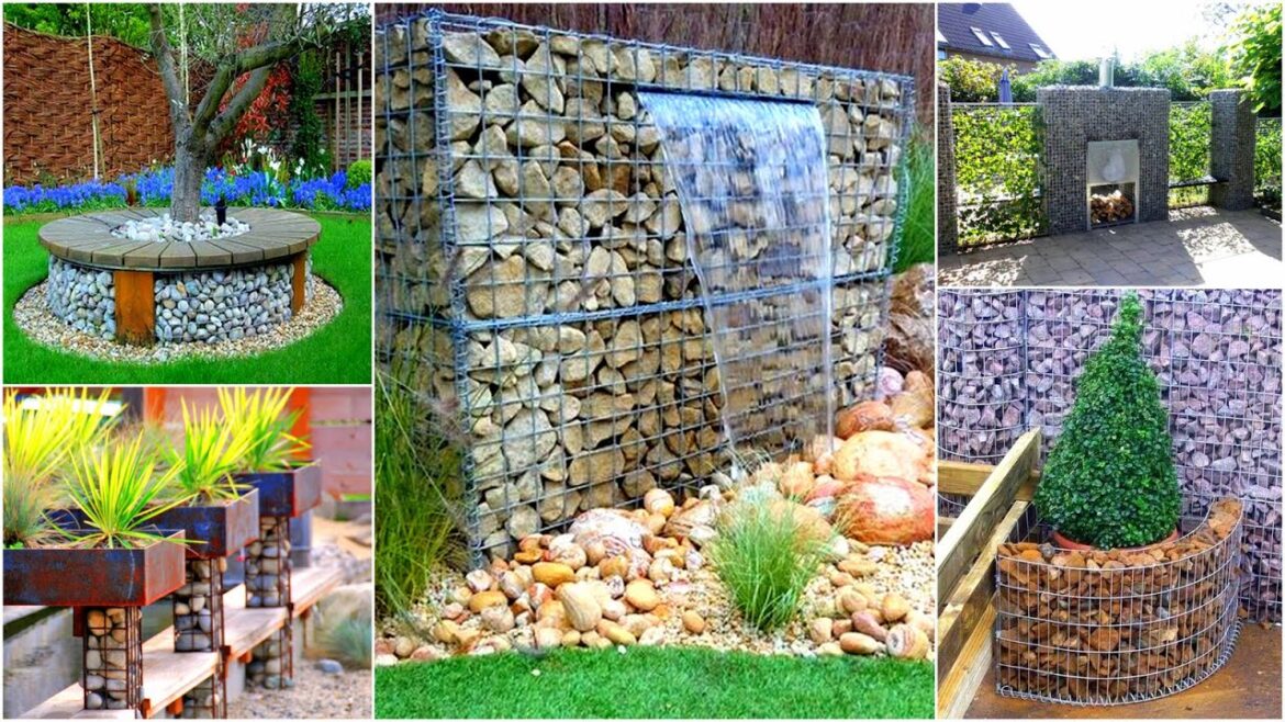 134 Garden Decorating Ideas with rocks! Gabion Garden Ideas 134 Garden Decorating Ideas with rocks! Gabion Garden Ideas