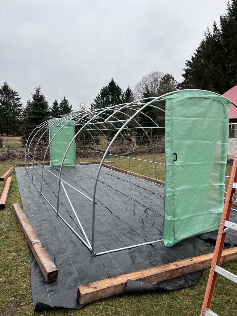 Built a 10’x25’ Quictent today