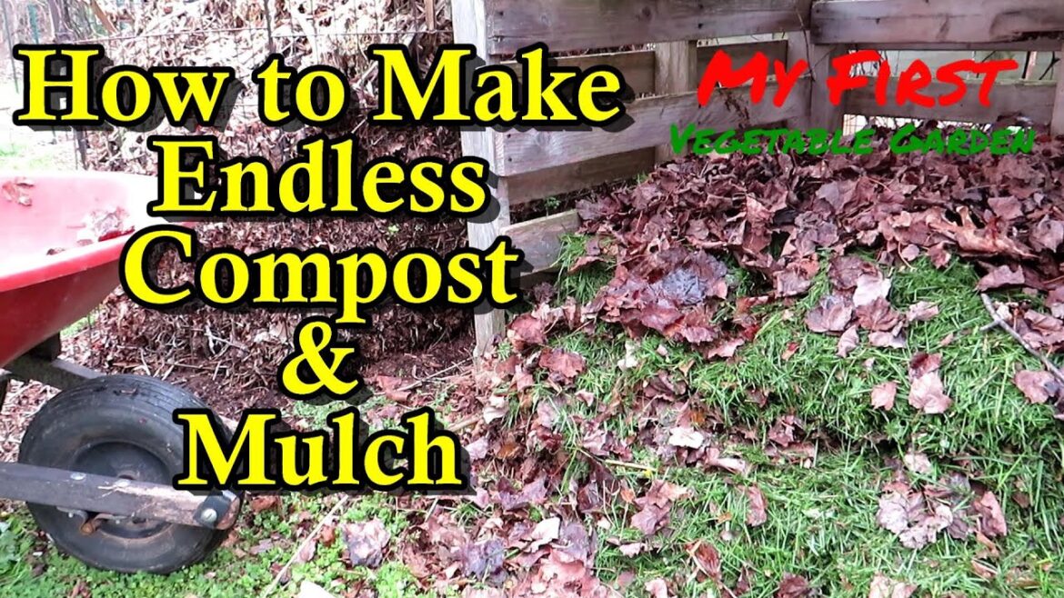Start A Spring Layered Compost Pile Today for Endless Mulch & Compost: Grass, Leaves, Cardboard