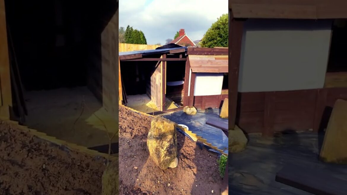 Zen garden wall , bamboo edged .