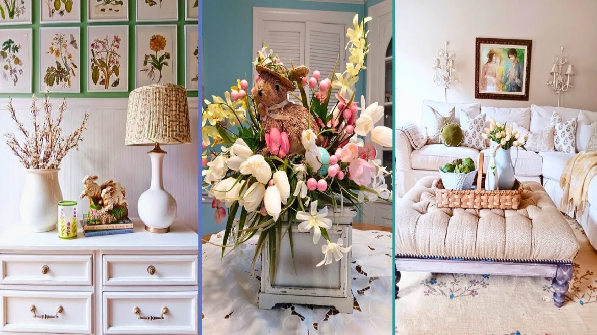 🌸NEW🌸 2024 Farmhouse Home Decor Ideas With Taste OF Spring ANd Easter Decor FOr 2024