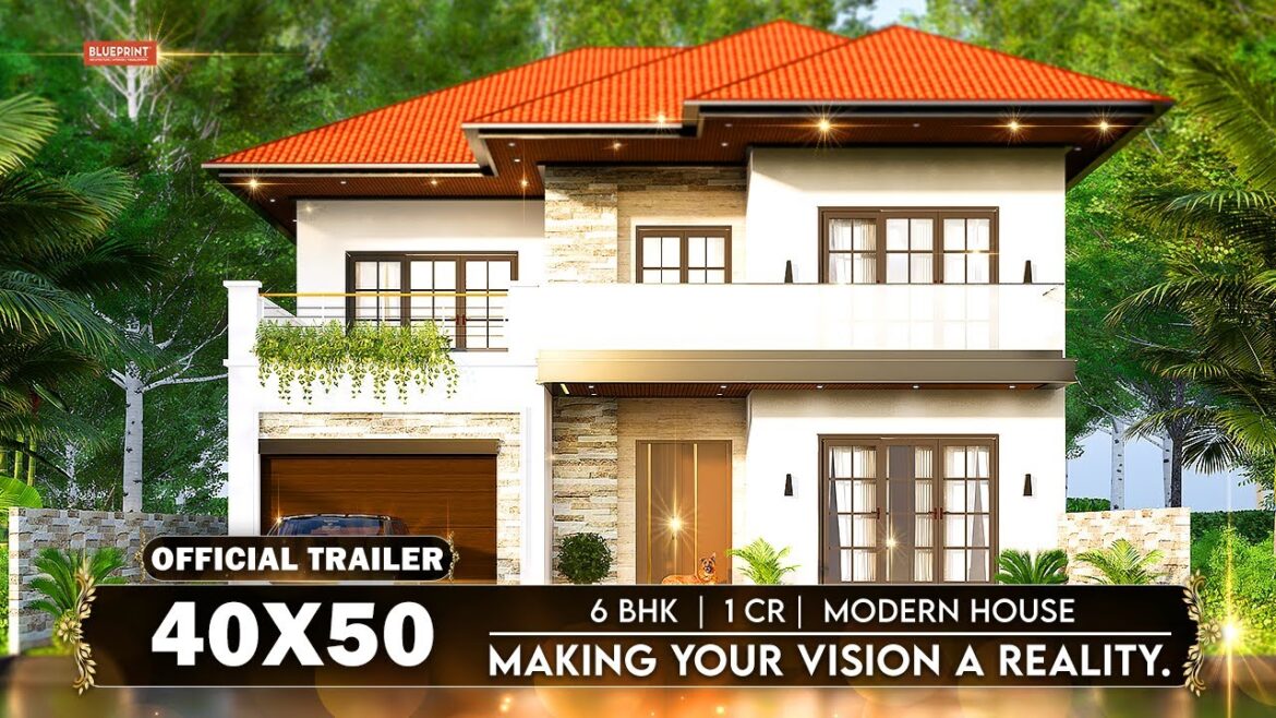 40x50 House plan with Garden | 225 Gaj | 2000 sqft | 40*50 5BHK | 40 by 50 ka Naksha || Blueprint