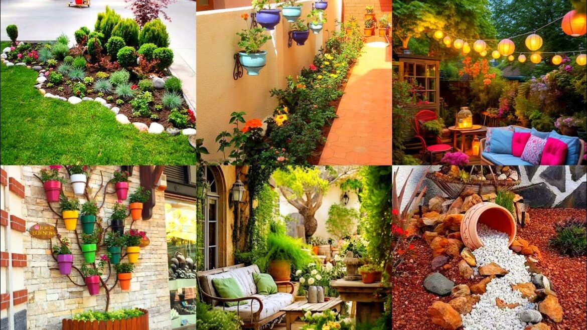 Aesthetic Garden decoration ideas Small Garden design Mini garden design Backyard design ideas
